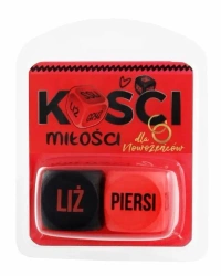Kości Miłości dla nowożeńców (czerwono-czarne) - Grammi