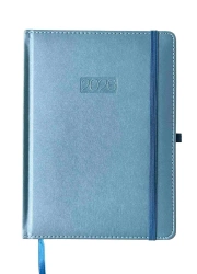 Kalendarz 2026 A4 Metalic elegance dzienny V1 niebieski K-A4DL - AVANTI