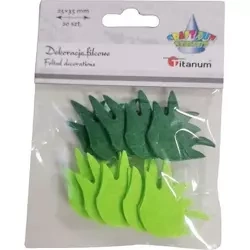 Filcowa trawa 35x25mm mix 20szt - Titanum