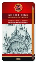 Ołówek grafitowy 1502/II 8B-2H 12szt - Koh-I-Noor