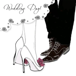 Karnet Swarovski kwadrat CL1204 Ślub buty - Clear Creations