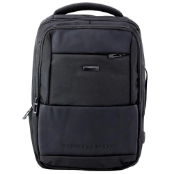 Plecak biznesowy z USB czarny 26L - Leantoys