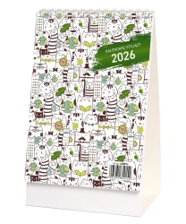 Kalendarz 2026 stojący koty - Wokół Nas