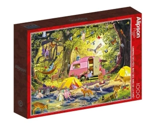 Puzzle 1000 Wróżkowy camping z przyjaciółmi - Alipson