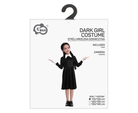 Strój dla dzieci Mroczna Dziewczyna 110/120cm - Godan