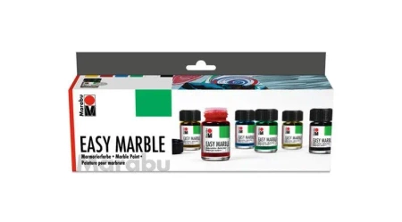 Farby do marmurkowania Easy Marble 15ml 6 kolorów - Marabu
