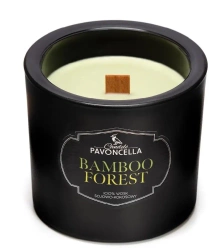 Świeczka sojowa Bamboo Forest czarna 170g - Pavoncella