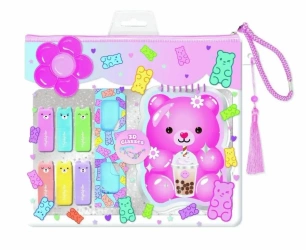 Kolorowanka + okulary 3D Miś - Hot Focus