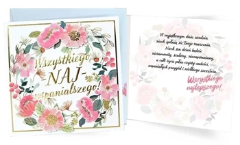 Karnet Urodziny (kwiaty) - Kukartka