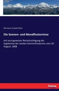 Die Sonnen- und Mondfinsternisse - Joseph Klein Hermann