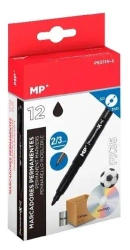 Marker permanentny do CD/DVD czarny (12szt) - MP Main Paper