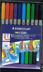 Flamaster dwustronny NC, 10 kolorów w etui, S 320 NWP10 - STAEDTLER