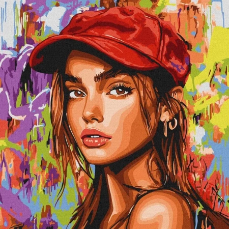 Malowanie po numerach-Nowoczesny Czerwony Kapturek - Ideyka