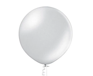 Balony Beauty&Charm metalizowane srebrne 60cm 2szt - Godan