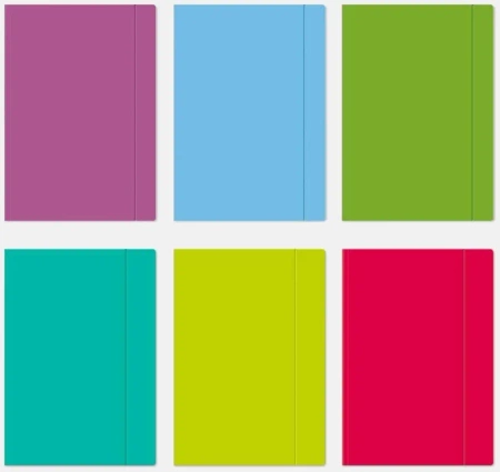 Teczka z gumką A4+ Fluo (10szt) - INTERDRUK