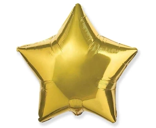 Balon foliowy 46cm Gwiazda złota - Godan