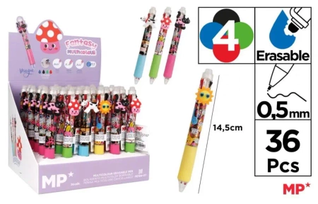 Długopis ścieralny 4-kolorowy Muchomor... (36szt) - MP Main Paper