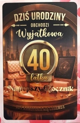 Karnet z wymiennymi rocznikami 40 damska - YEKU