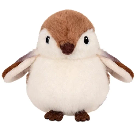 Maskotka przytulanka wróbel brązowy 12cm - Leantoys