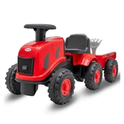 Jeździdełko traktor z przyczepą Benny czerwony - Baby Mix