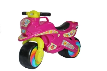 Jeździk biegowy Motorek różowy - 3toysm