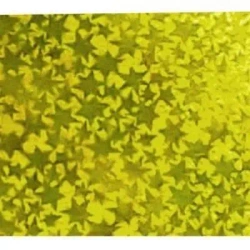 Karton holograficzny c. złoty gwiazdy 25x35cm ark - Galeria Hobby