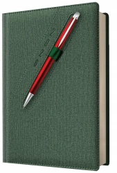 Kalendarz 2026 A5 dzienny z kieszonką i gumką - Evena