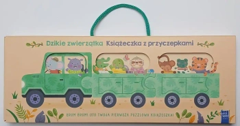 Książeczka z przyczepkami. Dzikie zwierzątka - praca zbiorowa