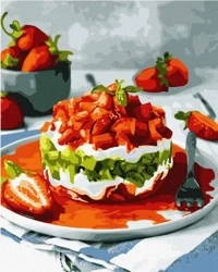 Malowanie po numerach - Słodka kombinacja 40x50cm - Ideyka