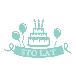 Zestaw wykrojników - Urodziny 2szt - Dalprint dpCraft