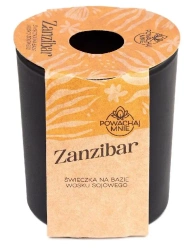 Świeczka sojowa Powąchaj mnie Zanzibar czarna - Pavoncella