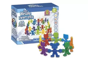 Klocki wesołe zwierzątka e-edu 45 el - Artyk