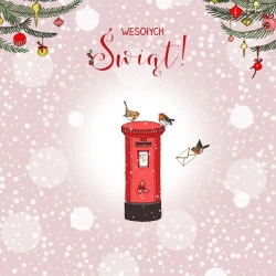 Karnet Swarovski kwadrat CL3506_PO Święta Listy - Clear Creations