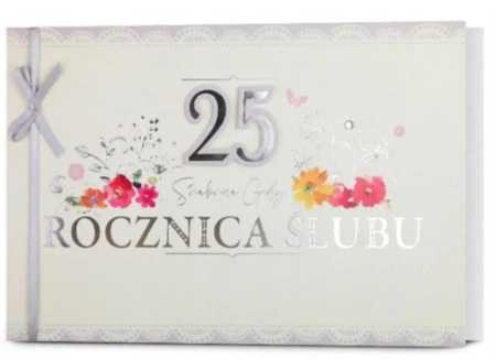 Karnet B6 Rocznica ślubu 25 - Pan Dragon