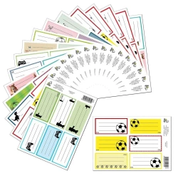 Naklejki na zeszyt Chłopcy mix (25szt) - Bee-bee