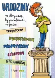 Karnet Comic B6 + koperta nr 16 Urodziny - Stamp