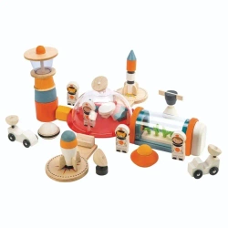 Stacja kosmiczna drewniana Życie na Marsie - Tender Leaf Toys