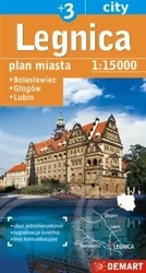 Plan miasta Legnica +3 1:15 000 DEMART - praca zbiorowa
