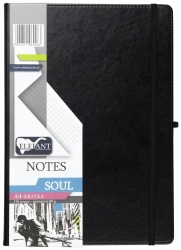 Notes A4 Soul kratka czarny - Elefant