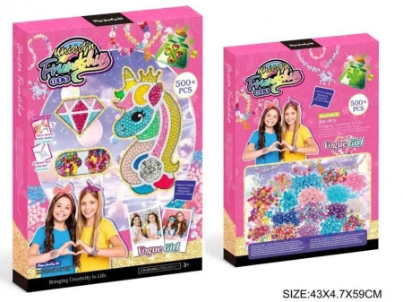 Zestaw koralików Jednorożec ponad 500szt - Madej