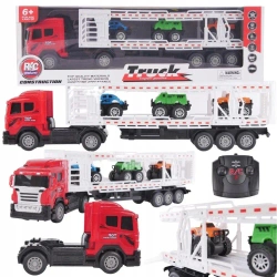 Laweta transportowa zdalnie sterowana z 3 autami - Maksik