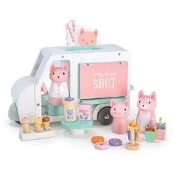 Wóz z mlecznymi koktajlami i lodami rodzina Kitty - Tender Leaf Toys