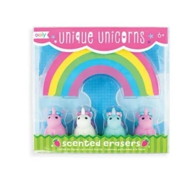 Gumki do ścierania pachnące Jednorożce i Tęcza - Kolorowe Baloniki