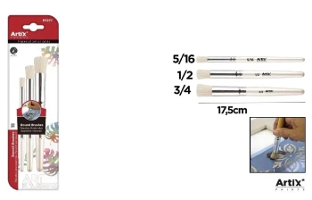 Pędzle do szablonów 3szt - Artix