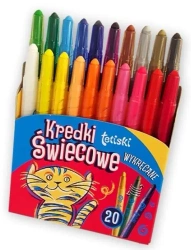 Kredki tetiski świecowe wykręcane 20 kol. KT010-AE - Tetis