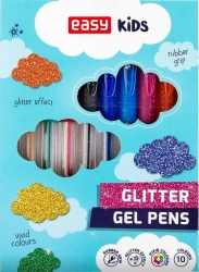 Żelopis brokatowy 10 kolorów EASY - Easy Stationery