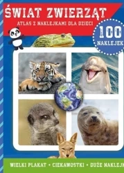 Świat zwierząt - atlas z naklejkami dla dzieci - praca zbiorowa