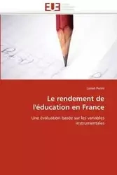 Le rendement de l'éducation en france - PERINI-L