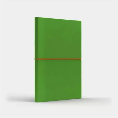 Notatnik A5 Fun M linia jasnozielony/pomarańczowy - Like U