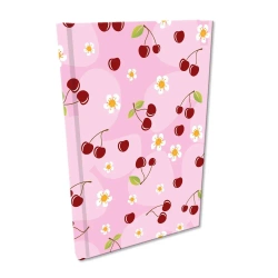 Notes A5 kratka Soft Touch Wisienki w różu - EV-Corp